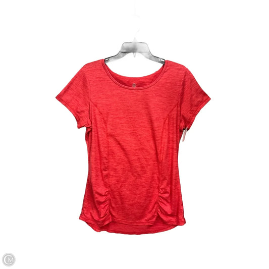 Athletic Top Short Sleeve By Gaiam In Coral, Size: Xl