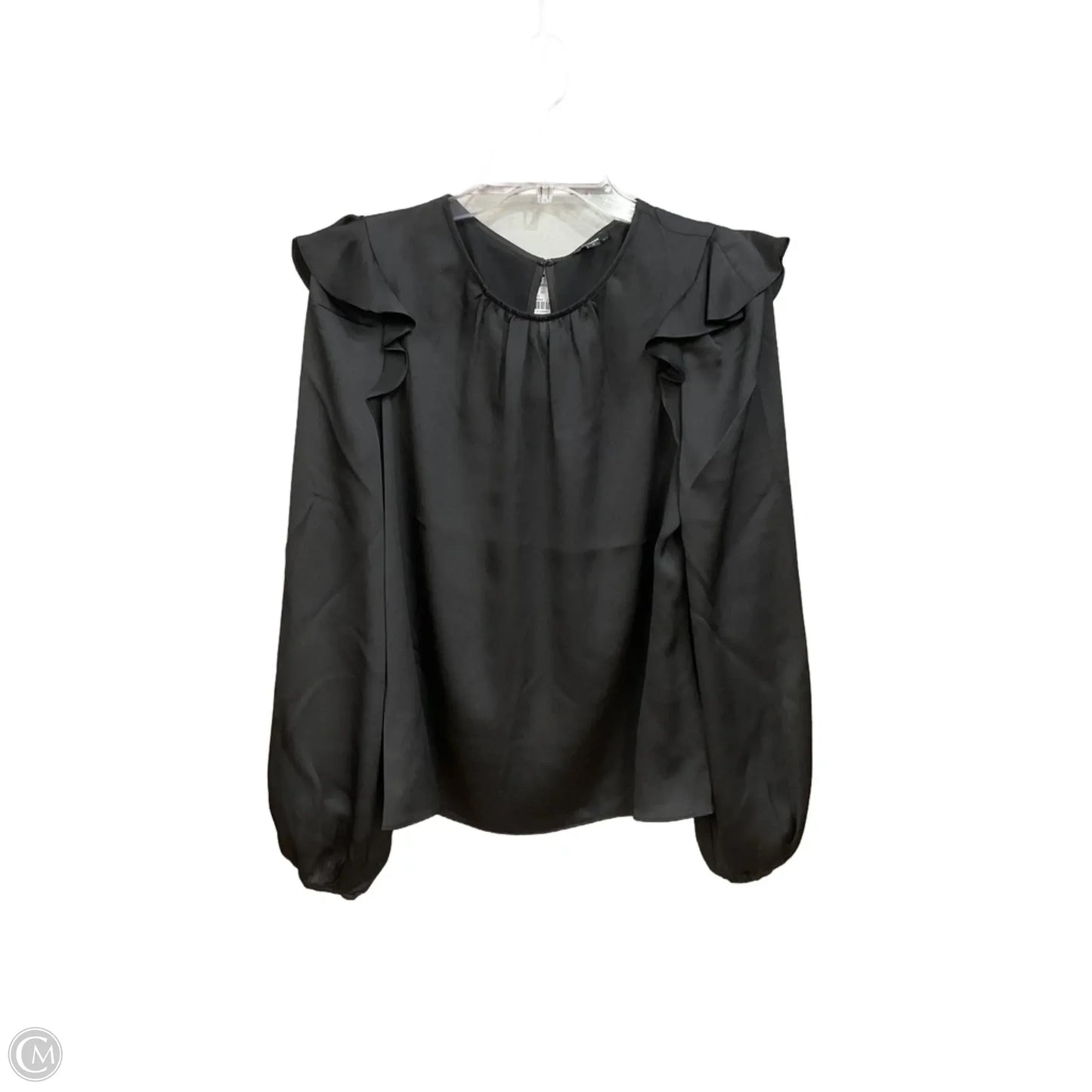 Blouse Long Sleeve By Express In Black, Size: M