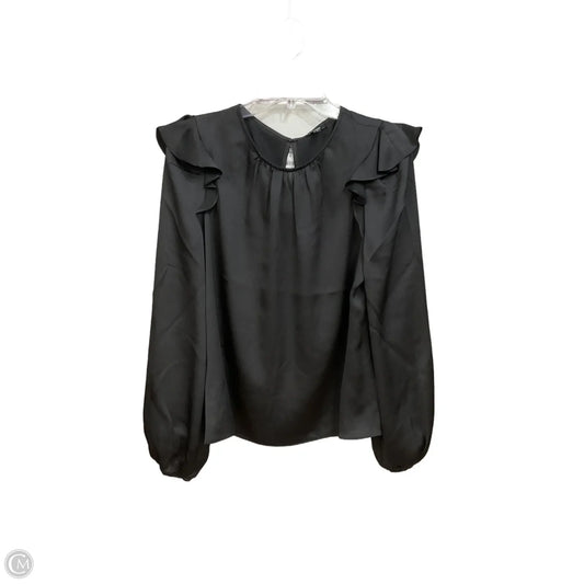 Blouse Long Sleeve By Express In Black, Size: M