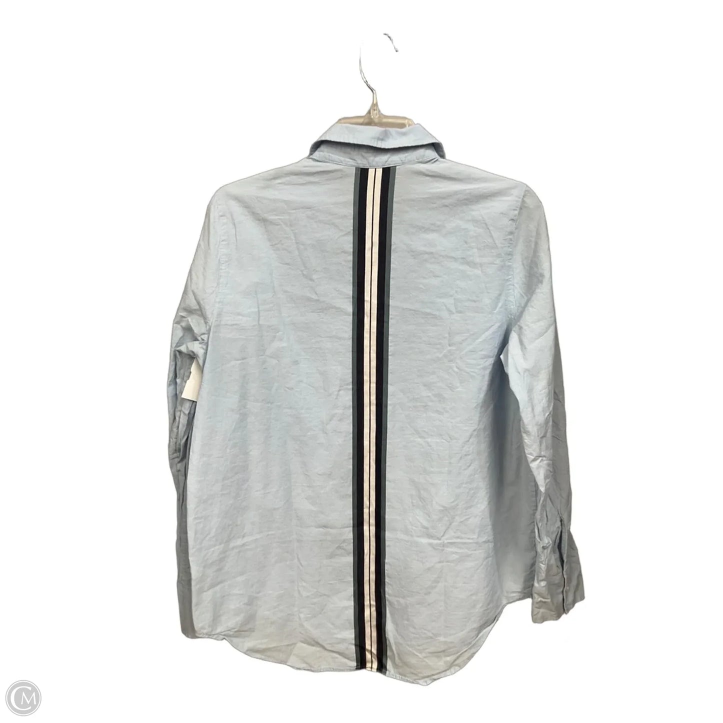 Blouse Long Sleeve By Athleta In Blue, Size: M
