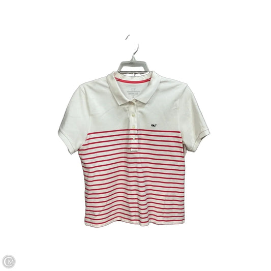 Top Short Sleeve By Vineyard Vines In Striped Pattern, Size: M