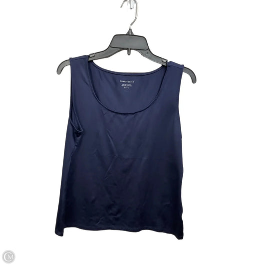 Top Sleeveless By Charter Club In Navy, Size: L