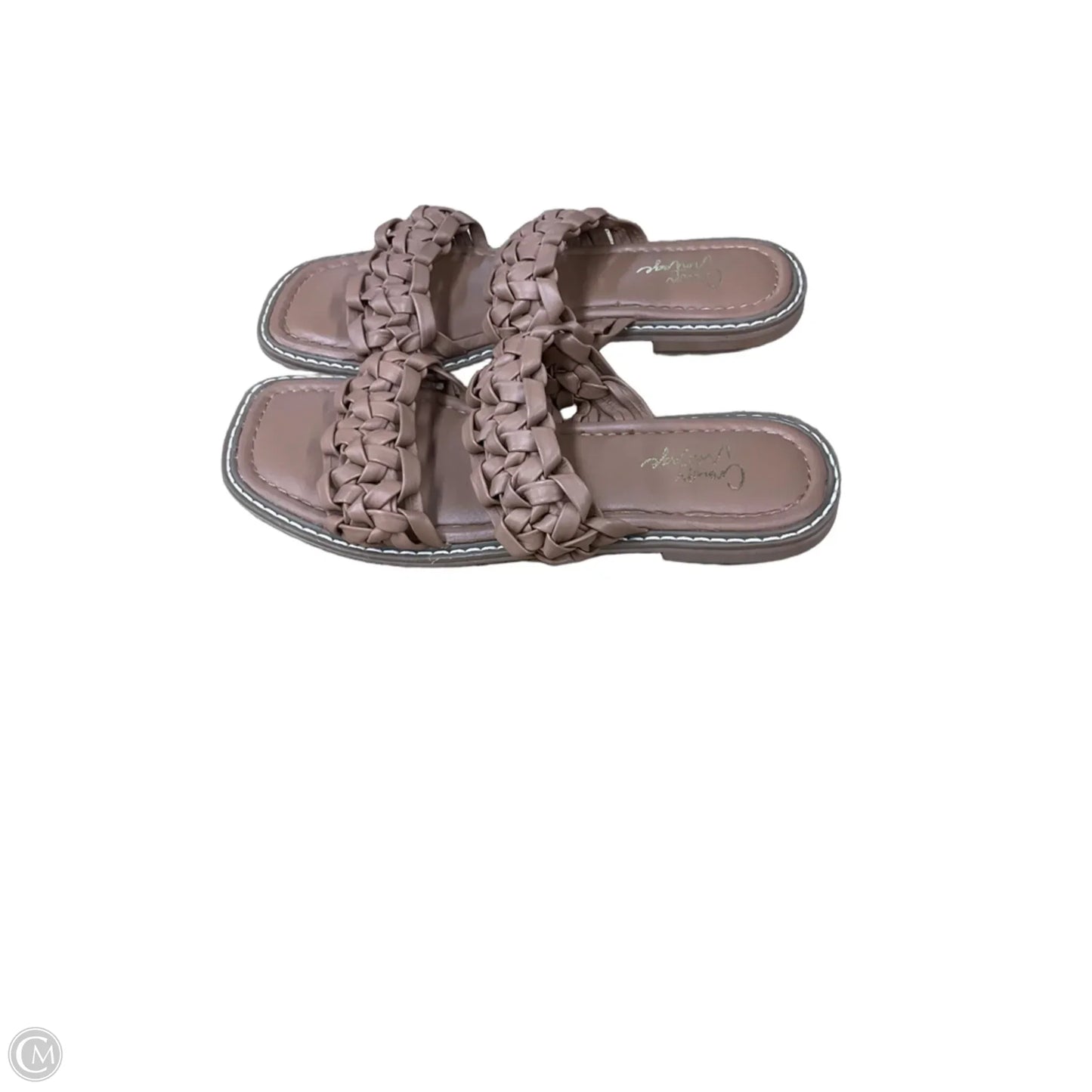 Sandals Flats By Crown Vintage In Tan, Size: 6.5