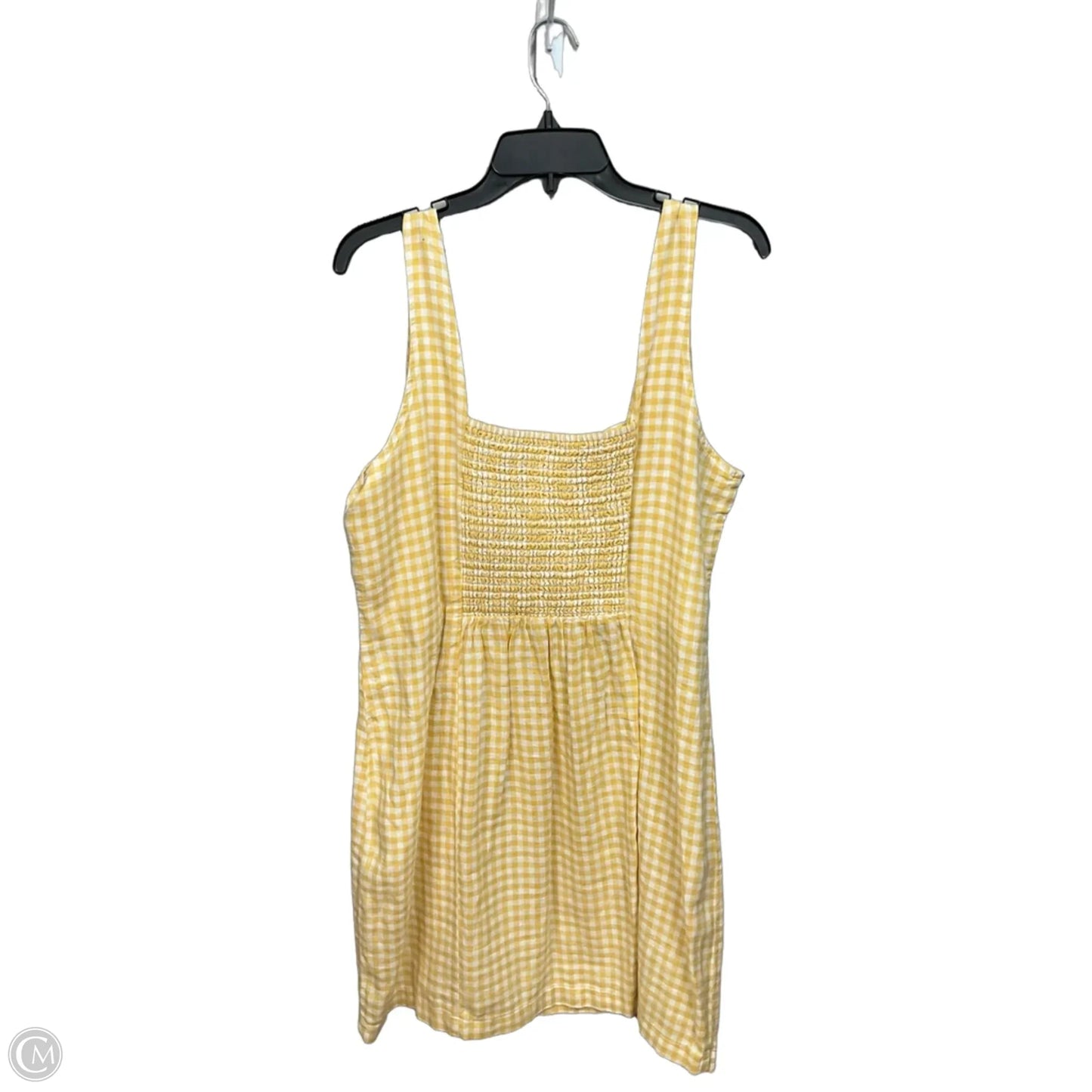 Dress Casual Short By Old Navy In White & Yellow, Size: Xl