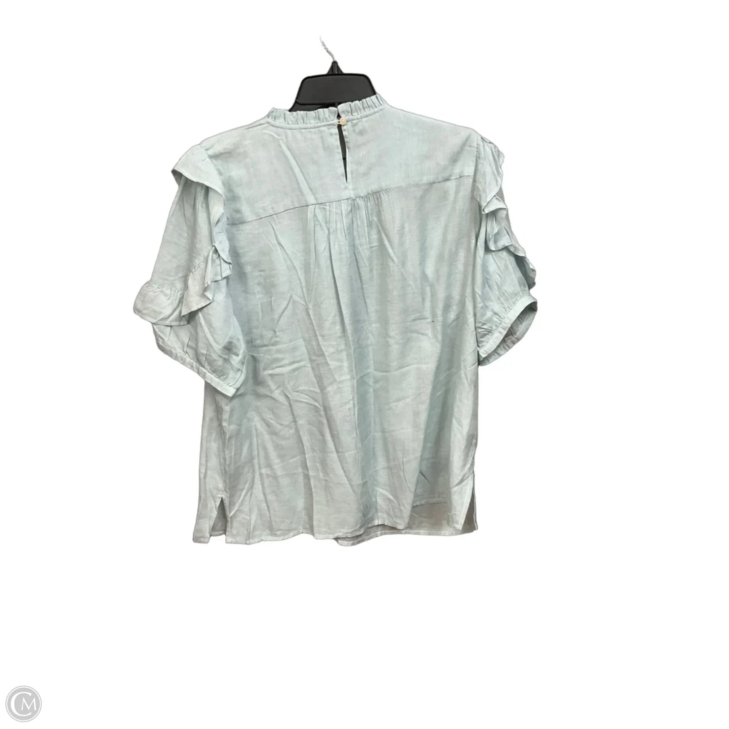 Top Short Sleeve By Loft In Green, Size: L