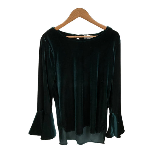 Top Long Sleeve Basic By Calvin Klein In Green, Size: L