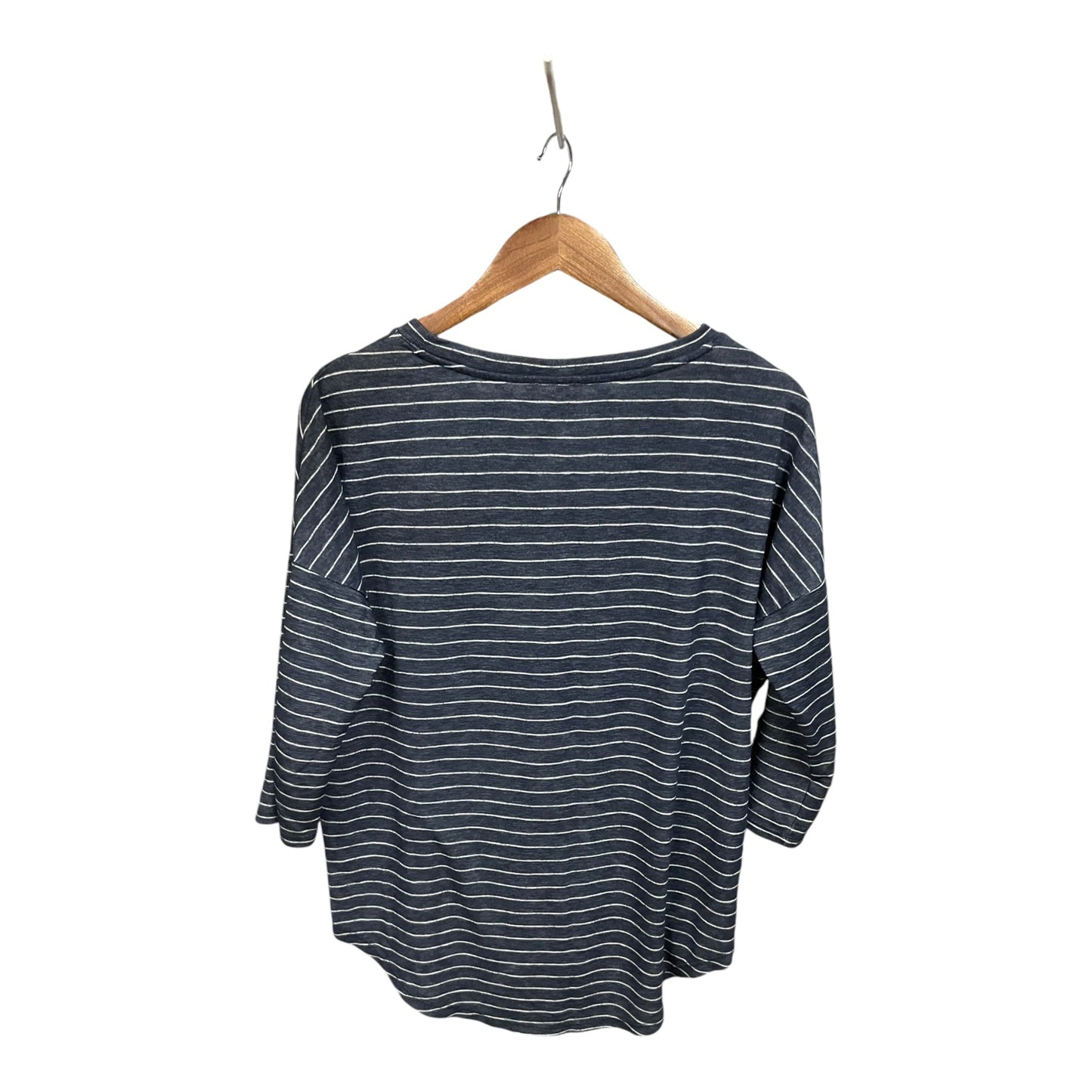 Top Long Sleeve Basic By Gap In Striped Pattern, Size: S