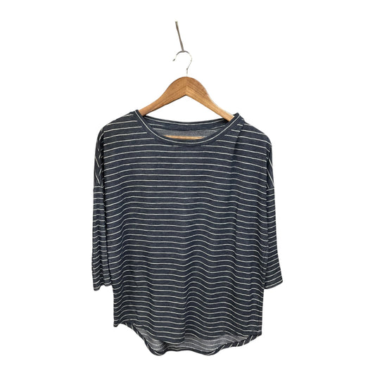 Top Long Sleeve Basic By Gap In Striped Pattern, Size: S