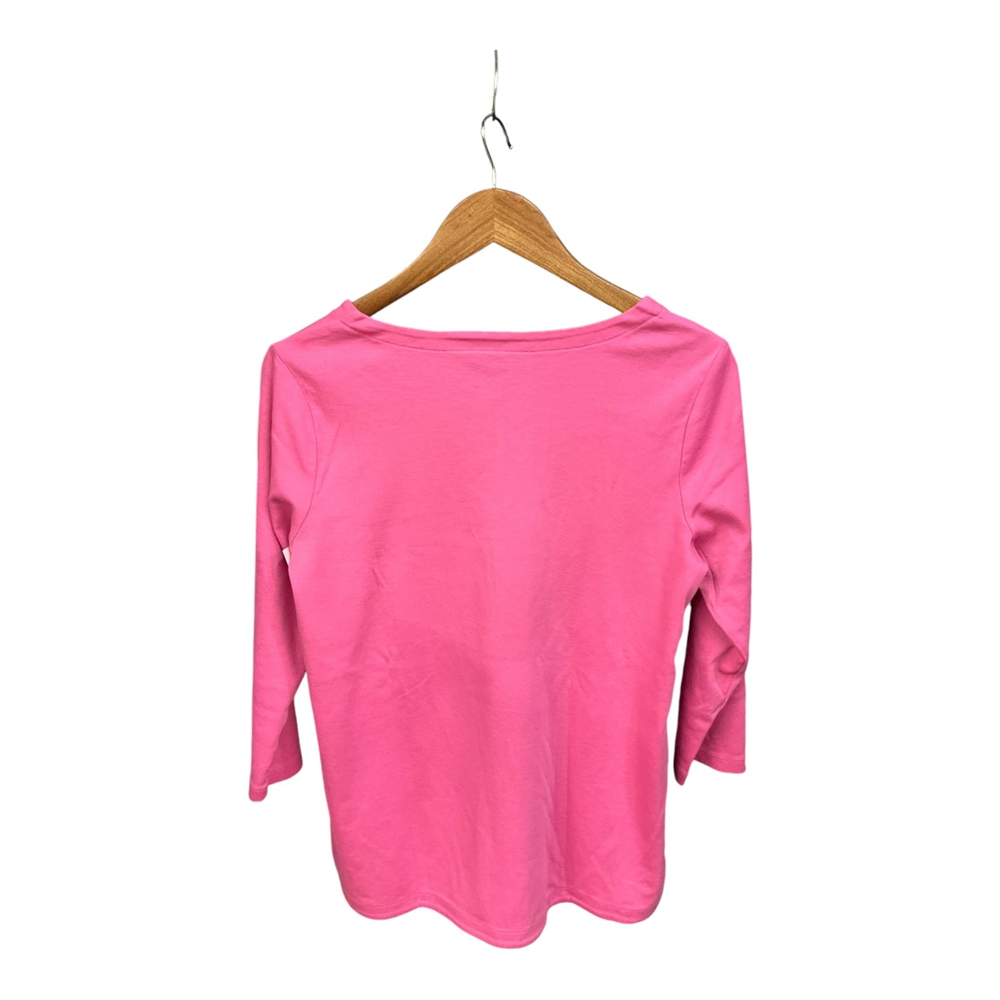 Top Long Sleeve Basic By J. Jill In Pink, Size: M