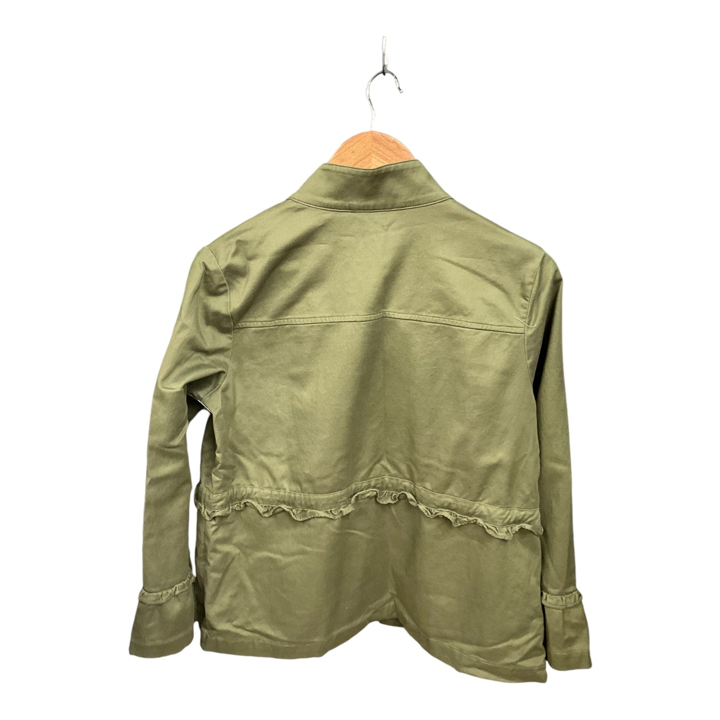 Jacket Moto By J. Jill In Green, Size: S