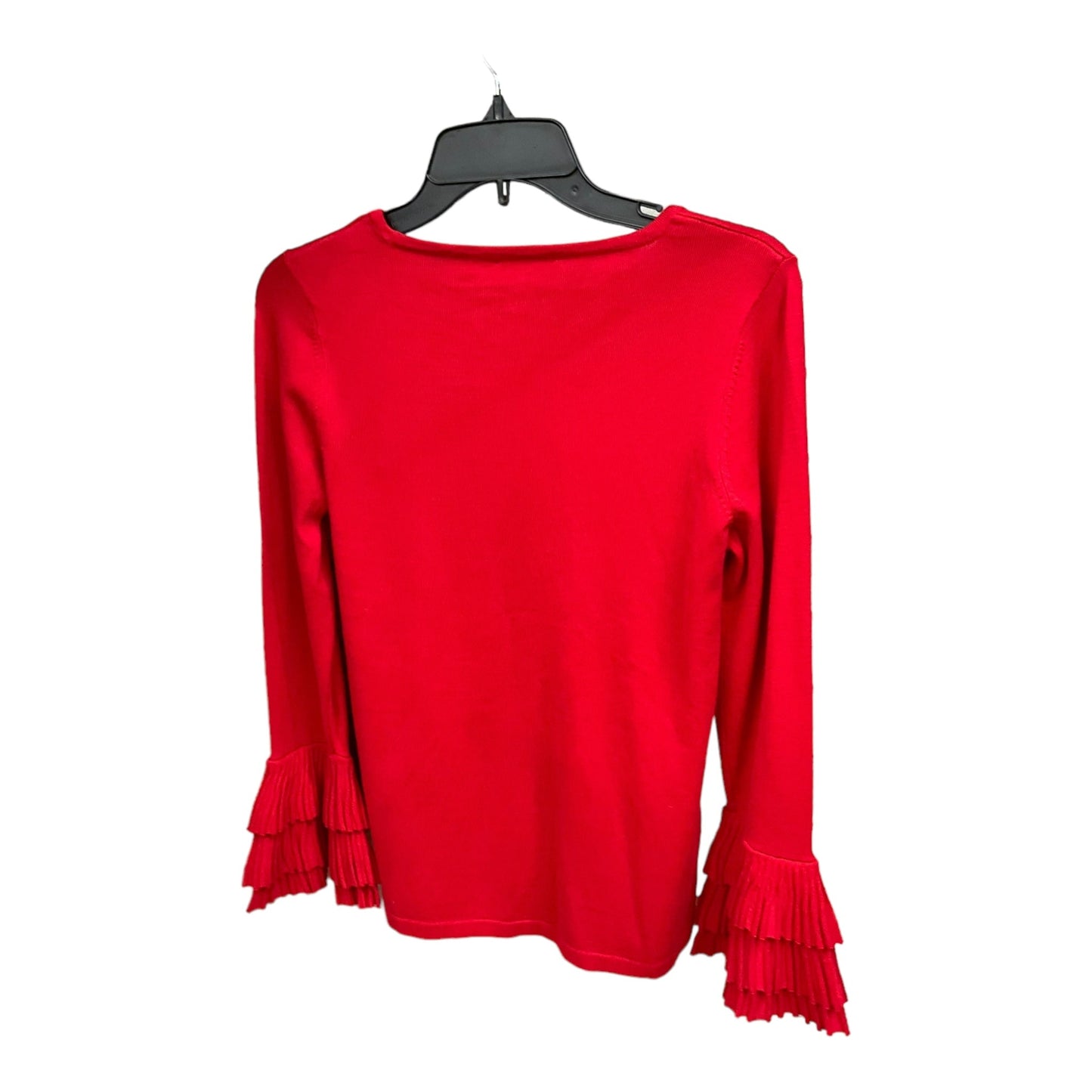 Red Top Long Sleeve Basic Chicos, Size Xs