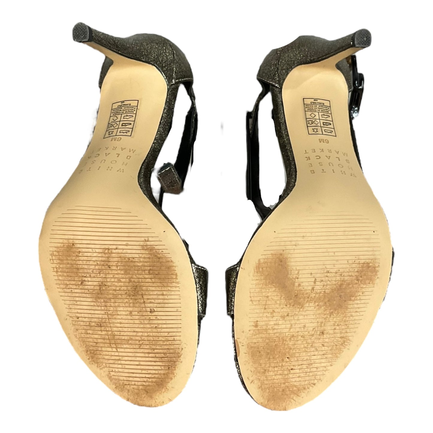 Gold Shoes Heels Stiletto White House Black Market, Size 6