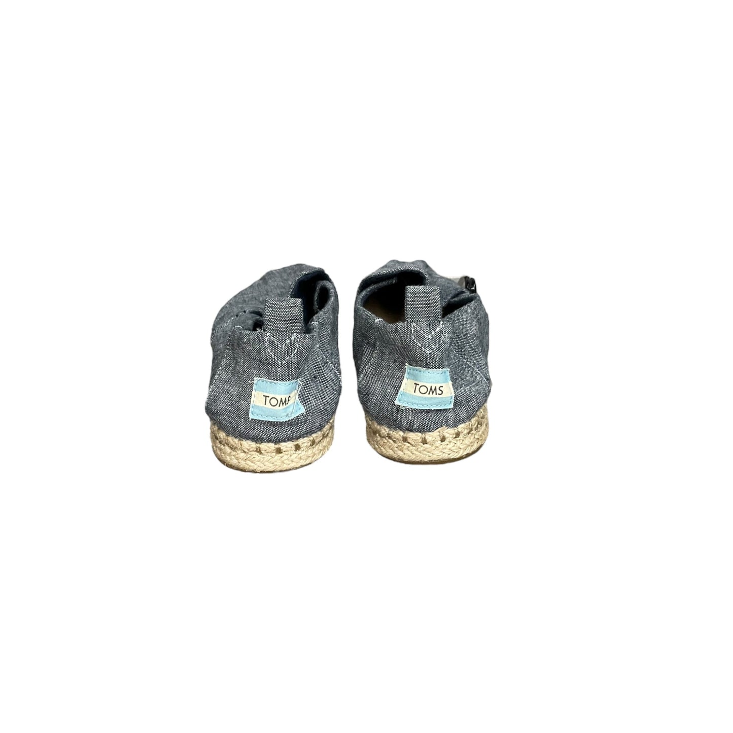 Grey Shoes Flats Toms, Size 8