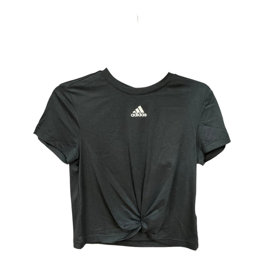 Black Top Short Sleeve Adidas, Size Xs