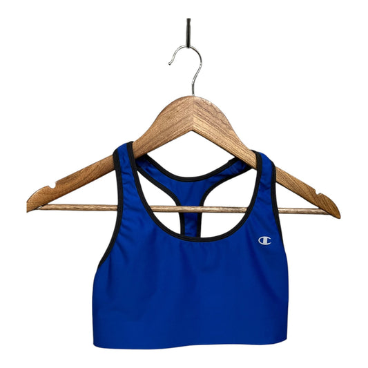 Athletic Bra By Champion In Black & Blue, Size: M