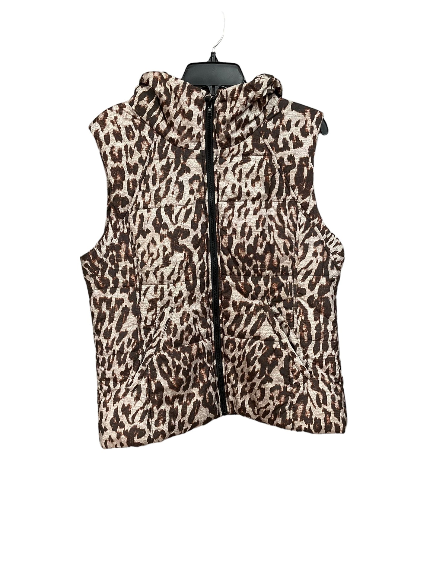 Vest Puffer & Quilted By Cabi In Animal Print, Size: Large