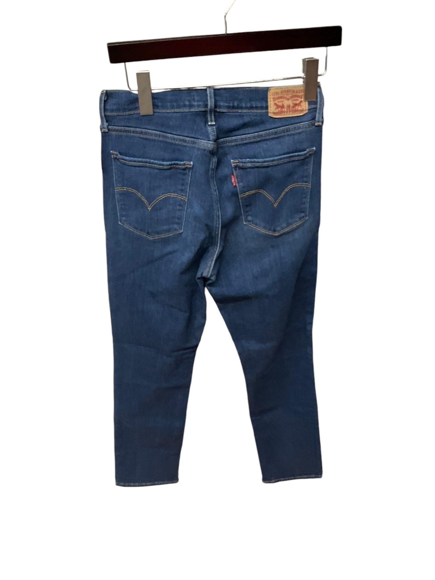 Jeans Straight By Levis In Blue Denim, Size: 2l