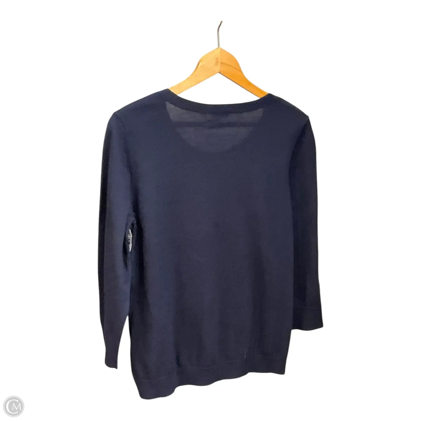 Sweater By Talbots In Blue & Silver, Size: Xlp