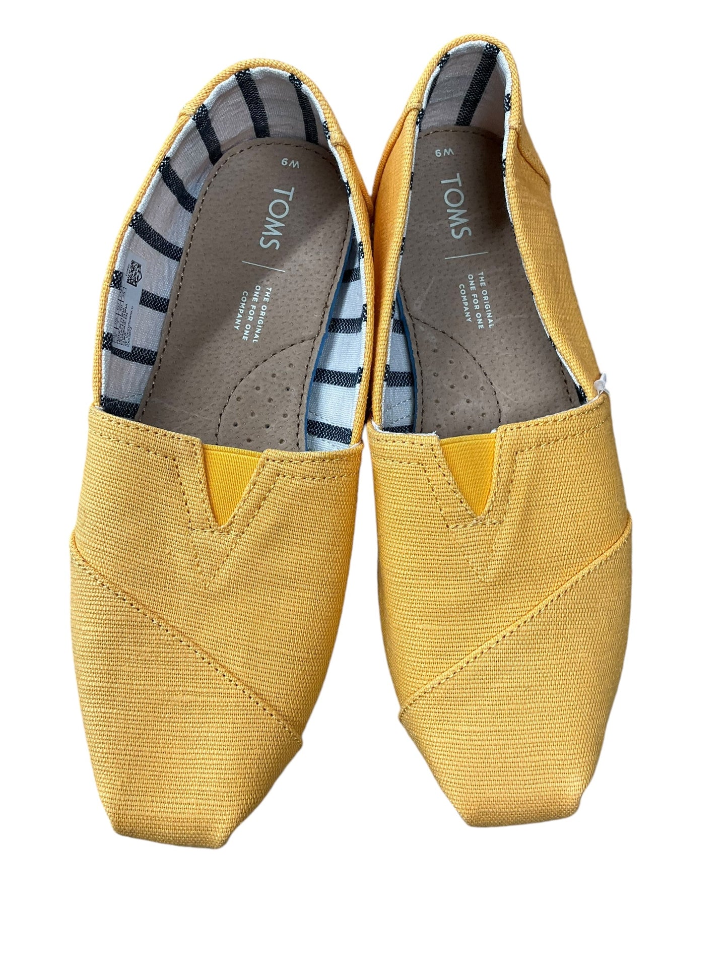 Shoes Flats By Toms In Yellow, Size: 9