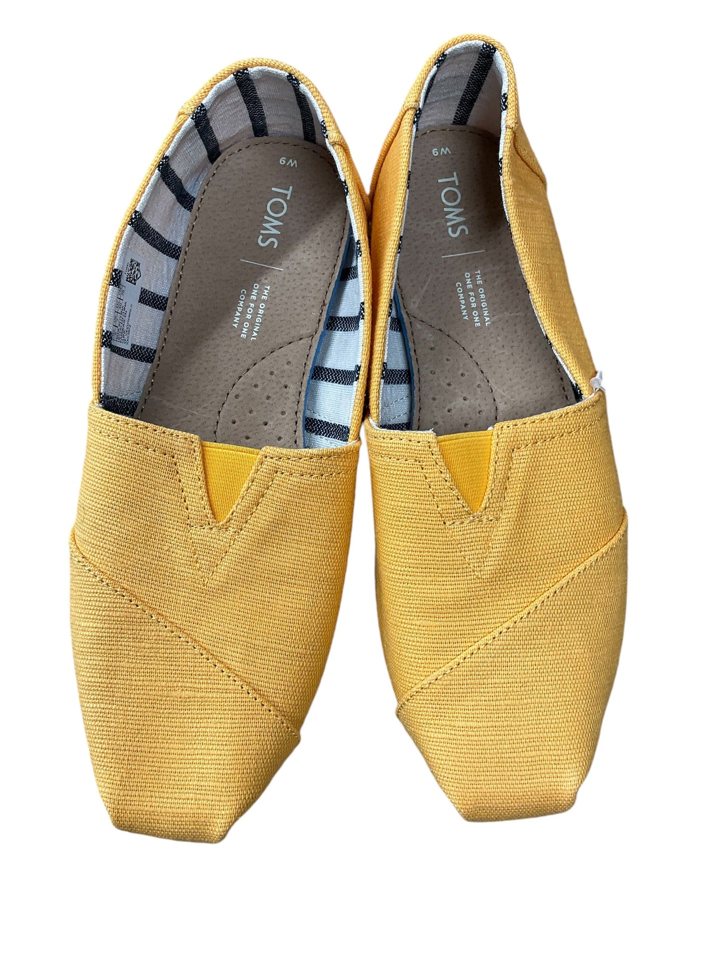 Shoes Flats By Toms In Yellow, Size: 9