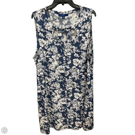 Dress Casual Short By Apt 9 In Blue, Size: Xxl