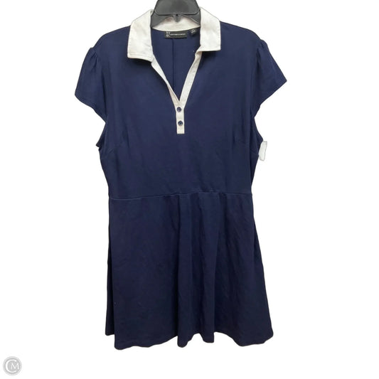 Dress Casual Short By New York And Co In Blue, Size: Xxl