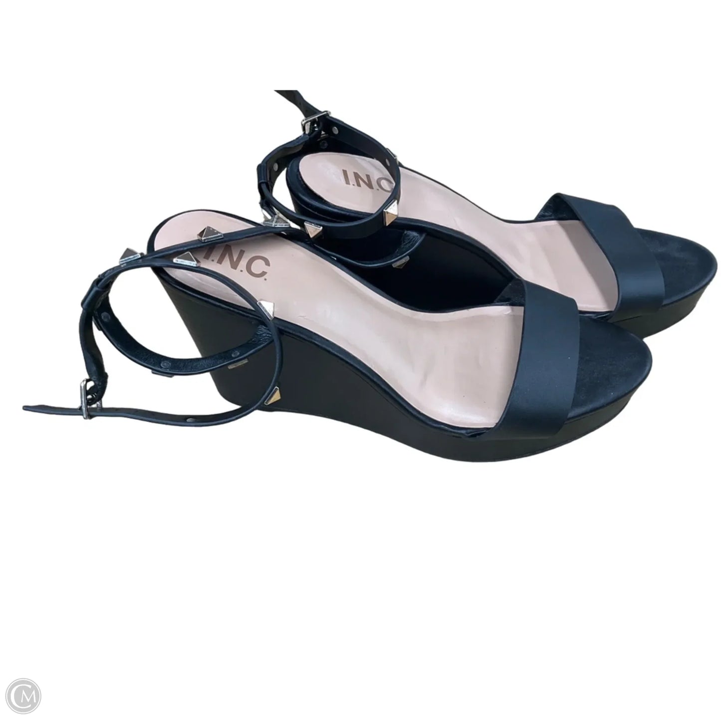 Shoes Heels Wedge By Inc In Black, Size: 10