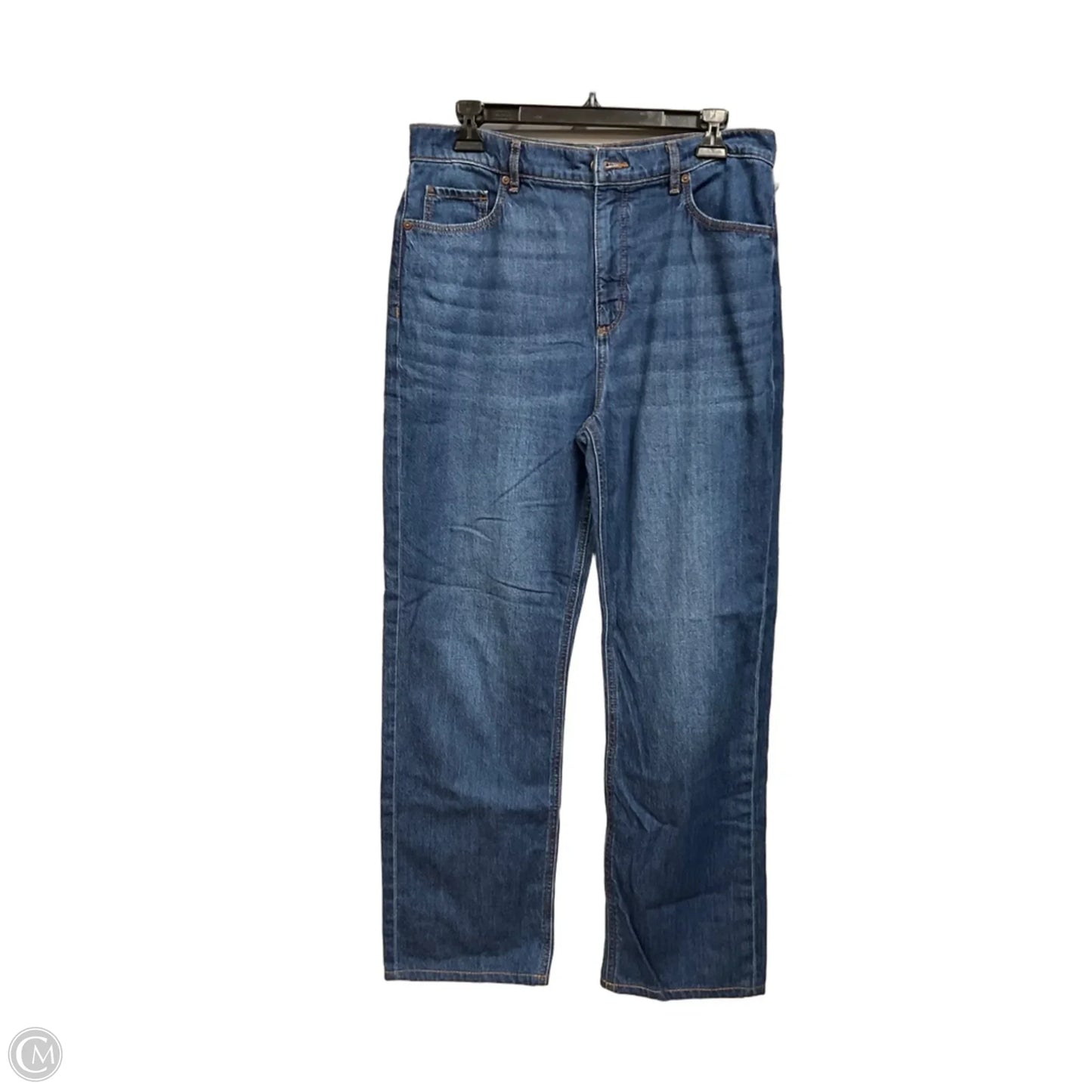 Jeans Straight By Loft In Blue Denim, Size: 8