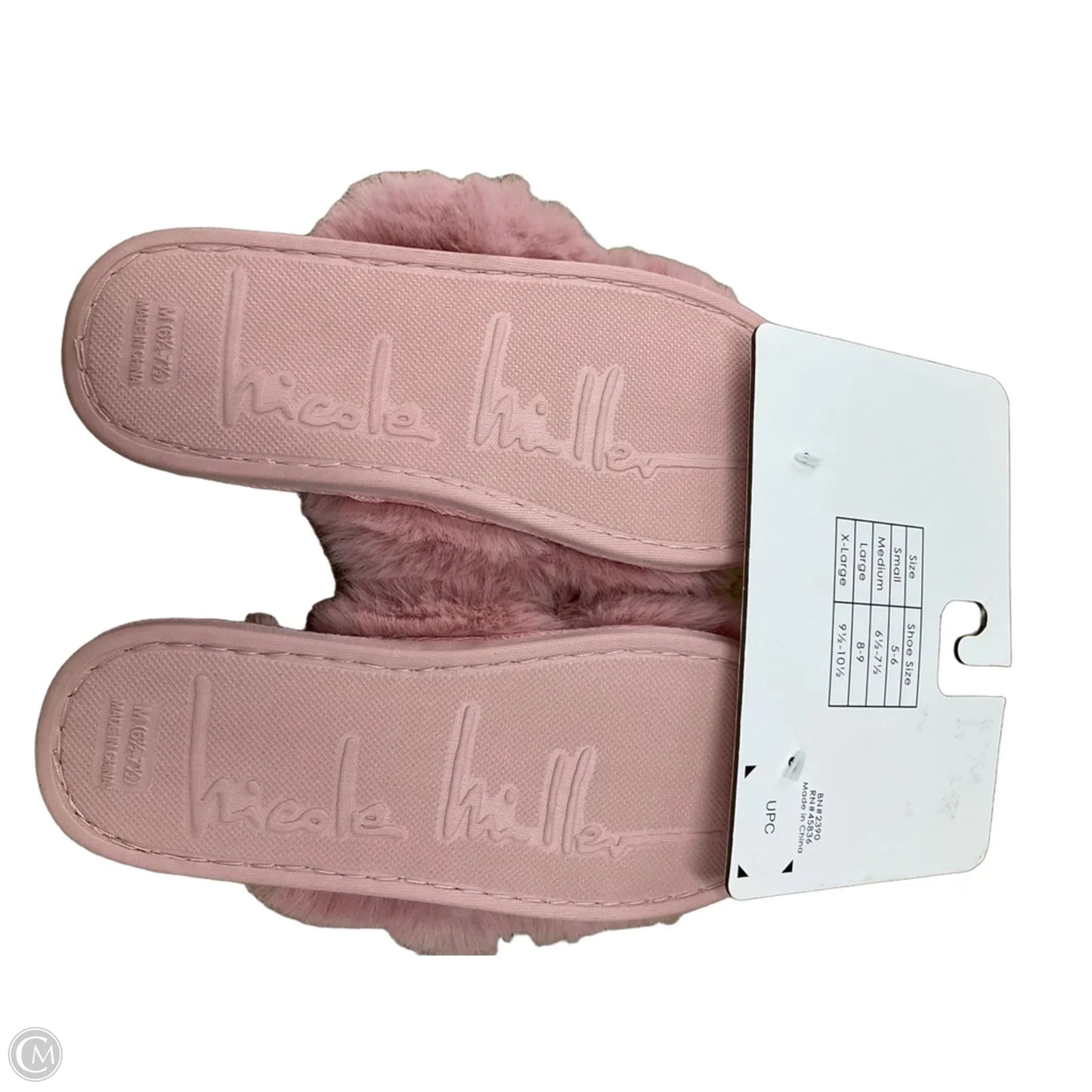 Slippers By Nicole Miller In Pink