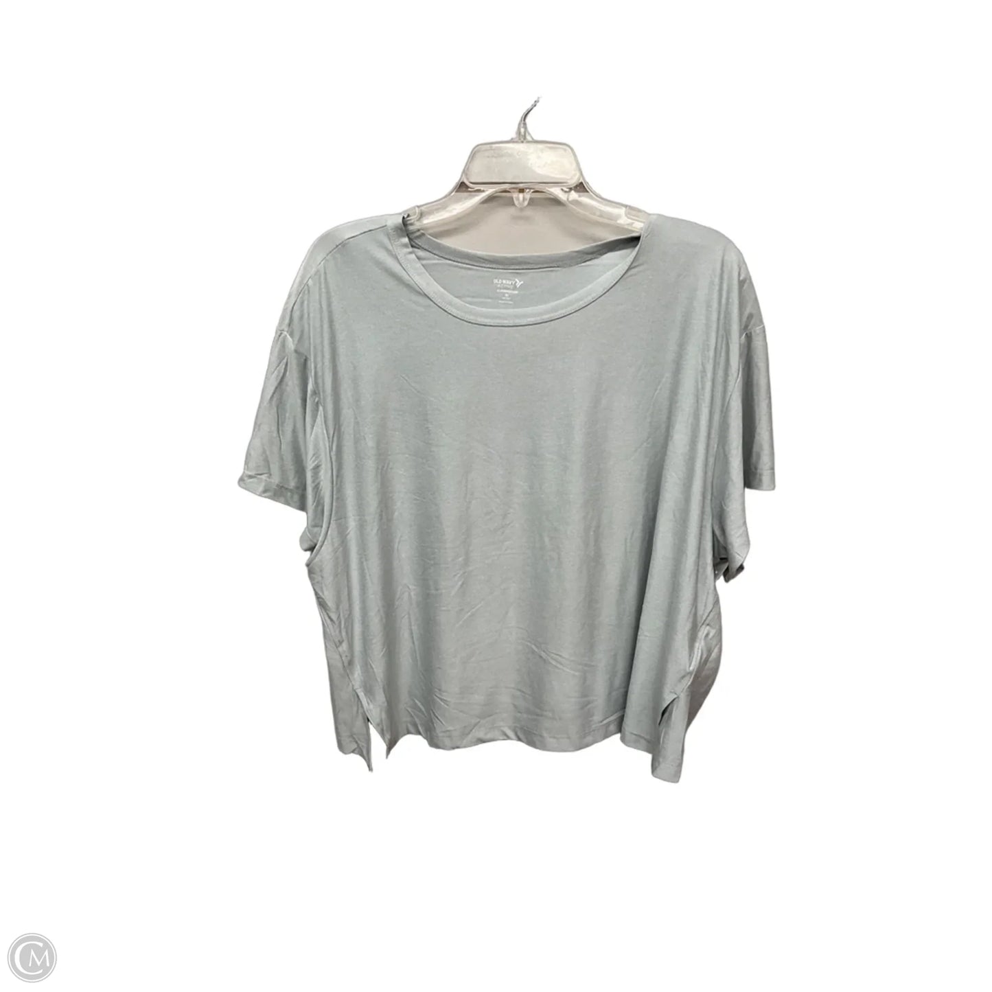 Athletic Top Short Sleeve By Old Navy In Grey, Size: Xl