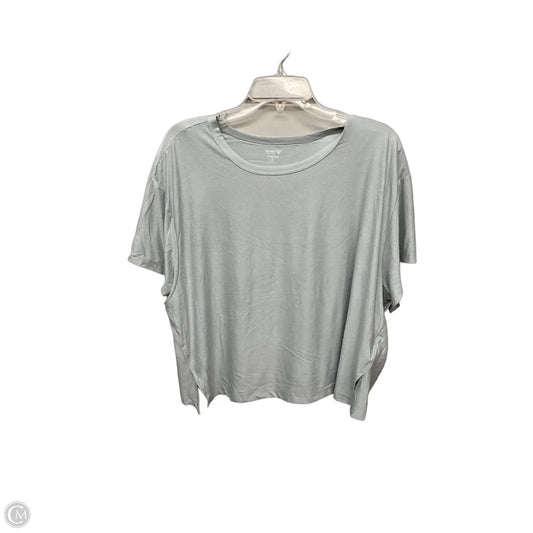 Athletic Top Short Sleeve By Old Navy In Grey, Size: Xl