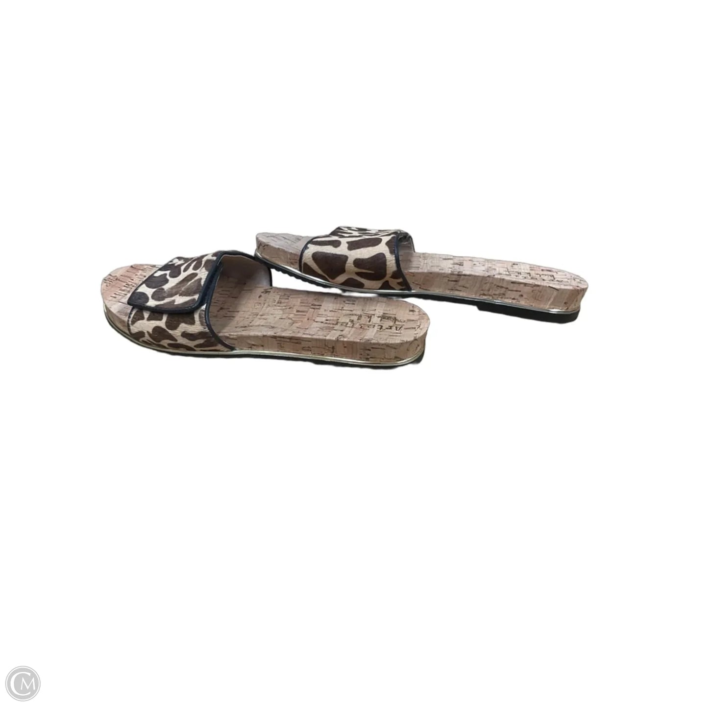 Sandals Flats By Nicole Miller In Animal Print, Size: 6