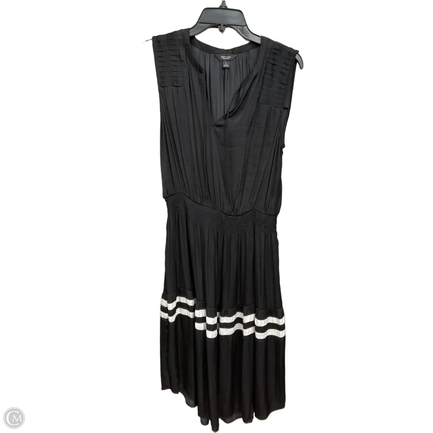 Dress Casual Short By Simply Vera In Black, Size: L