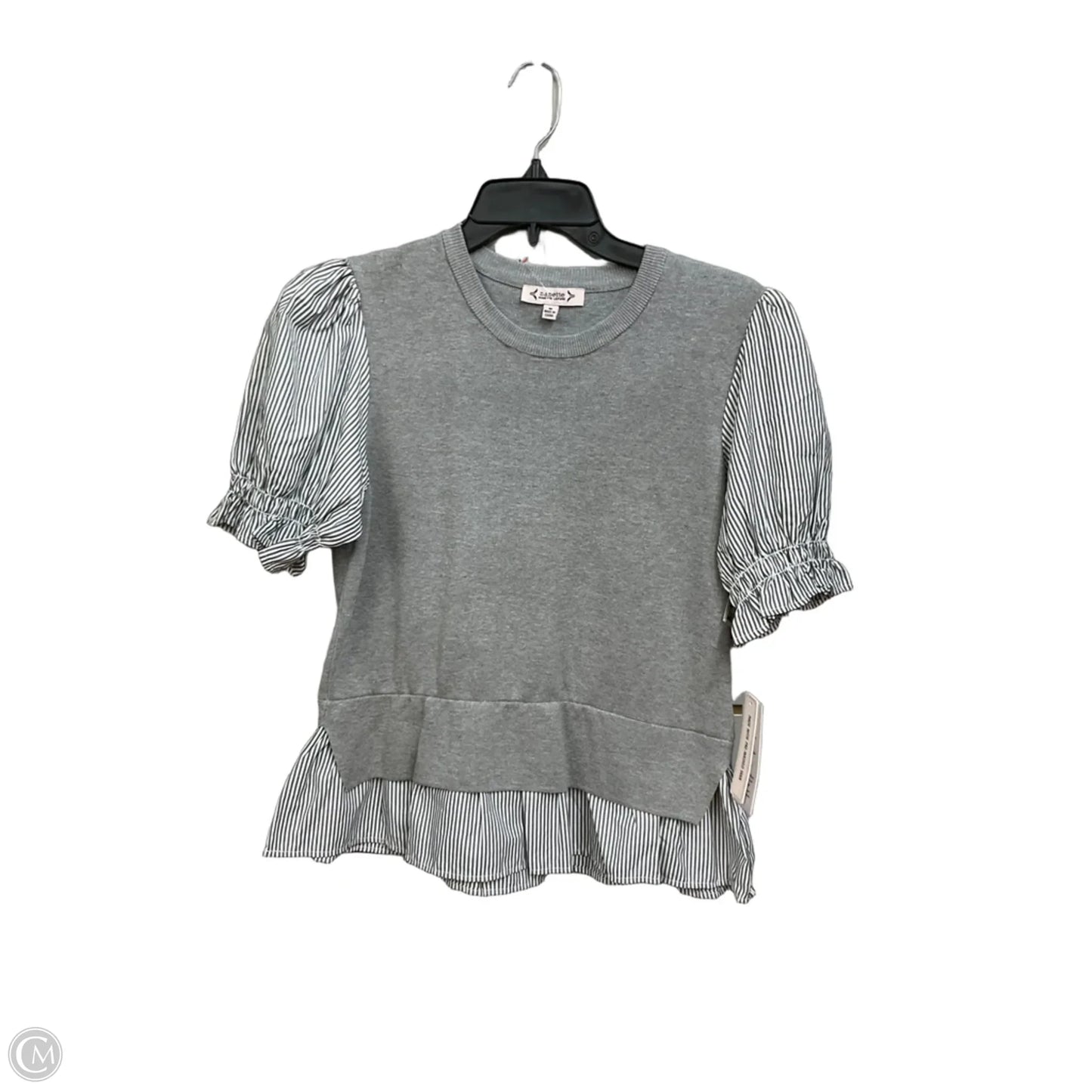 Top Short Sleeve By Nanette By Nanette Lepore In Grey, Size: M