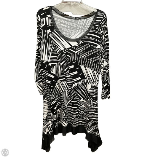 Top 3/4 Sleeve By Cable And Gauge In Black, Size: Xl