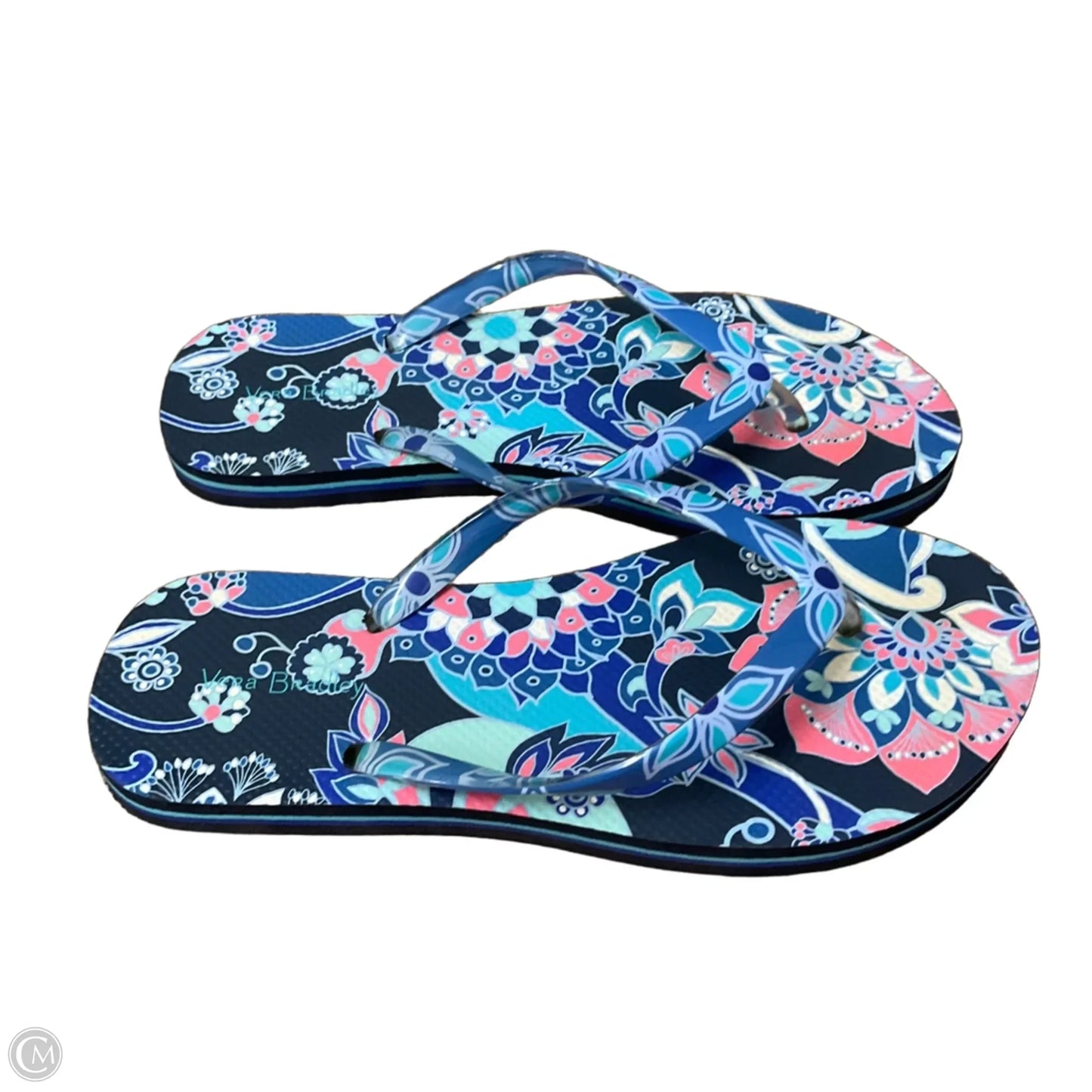 Sandals Flip Flops By Vera Bradley In Blue, Size: 7
