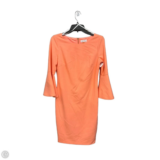 Dress Party Short By Calvin Klein In Orange, Size: S