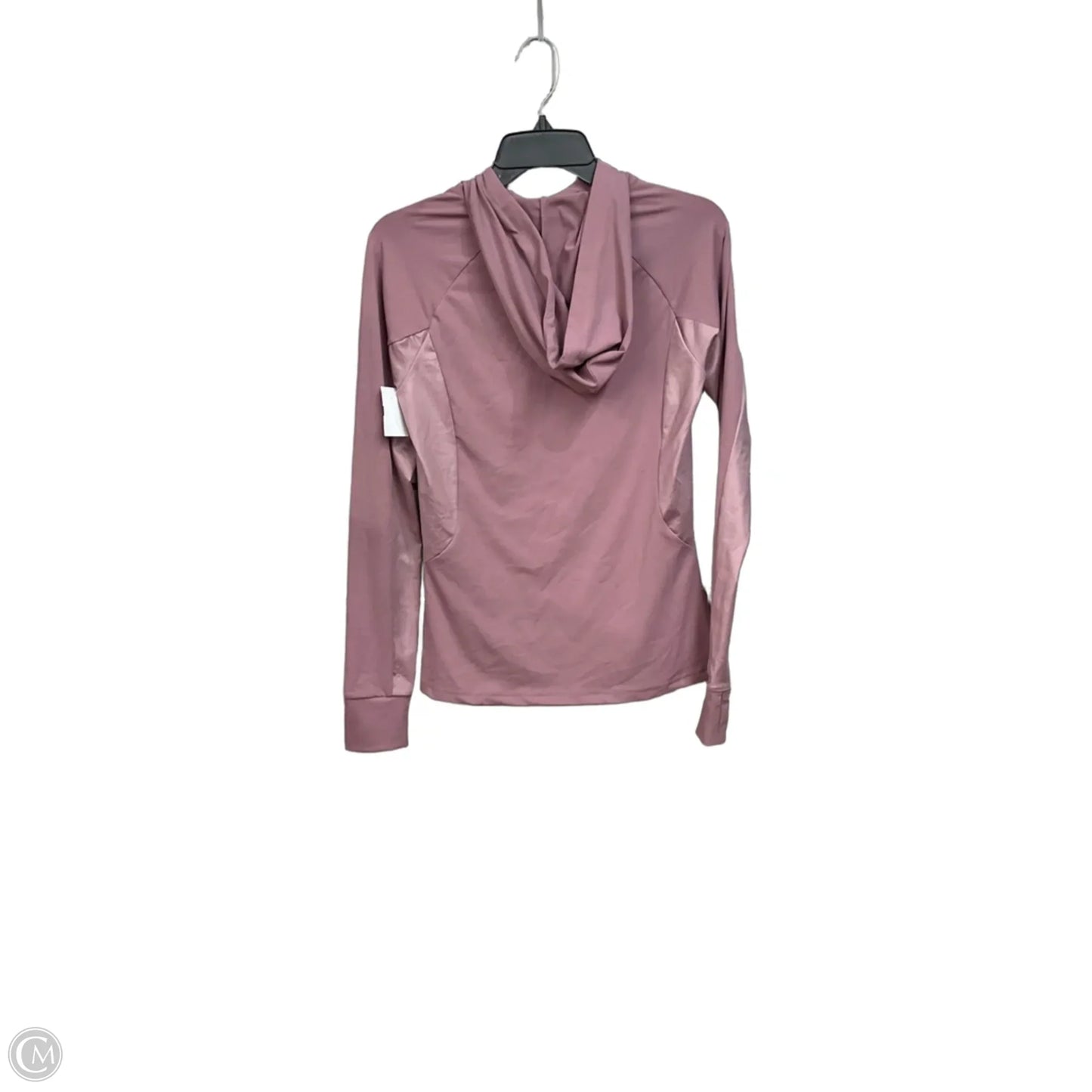 Athletic Top Long Sleeve Hoodie By Fabletics In Mauve, Size: S