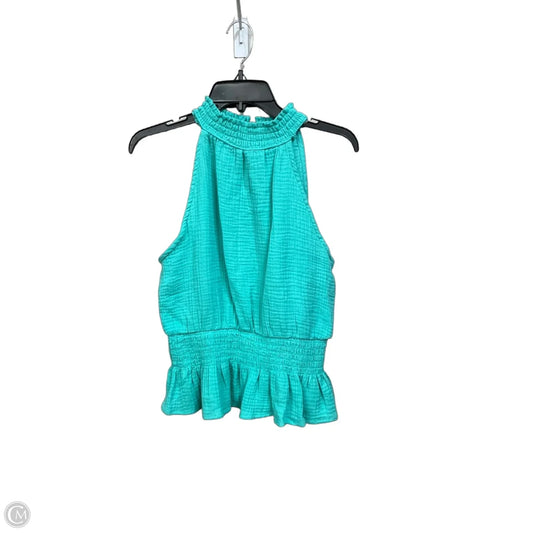 Top Sleeveless By Kaktus In Teal, Size: M