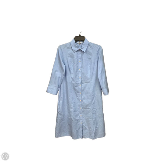 Dress Casual Short By Foxcroft In Blue, Size: Xs