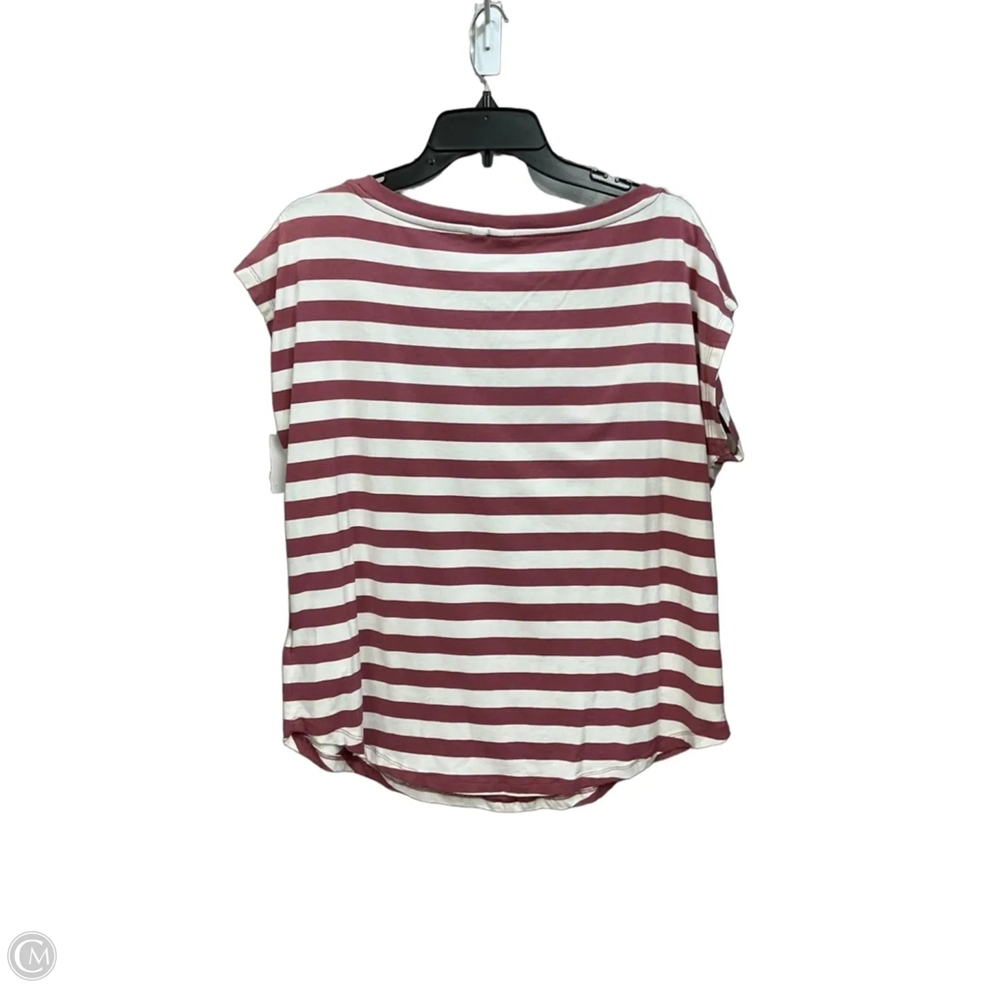 Top Short Sleeve By Gap In Striped Pattern, Size: M