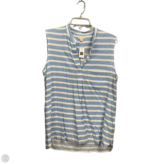 Top Sleeveless By Gap In Blue, Size: M