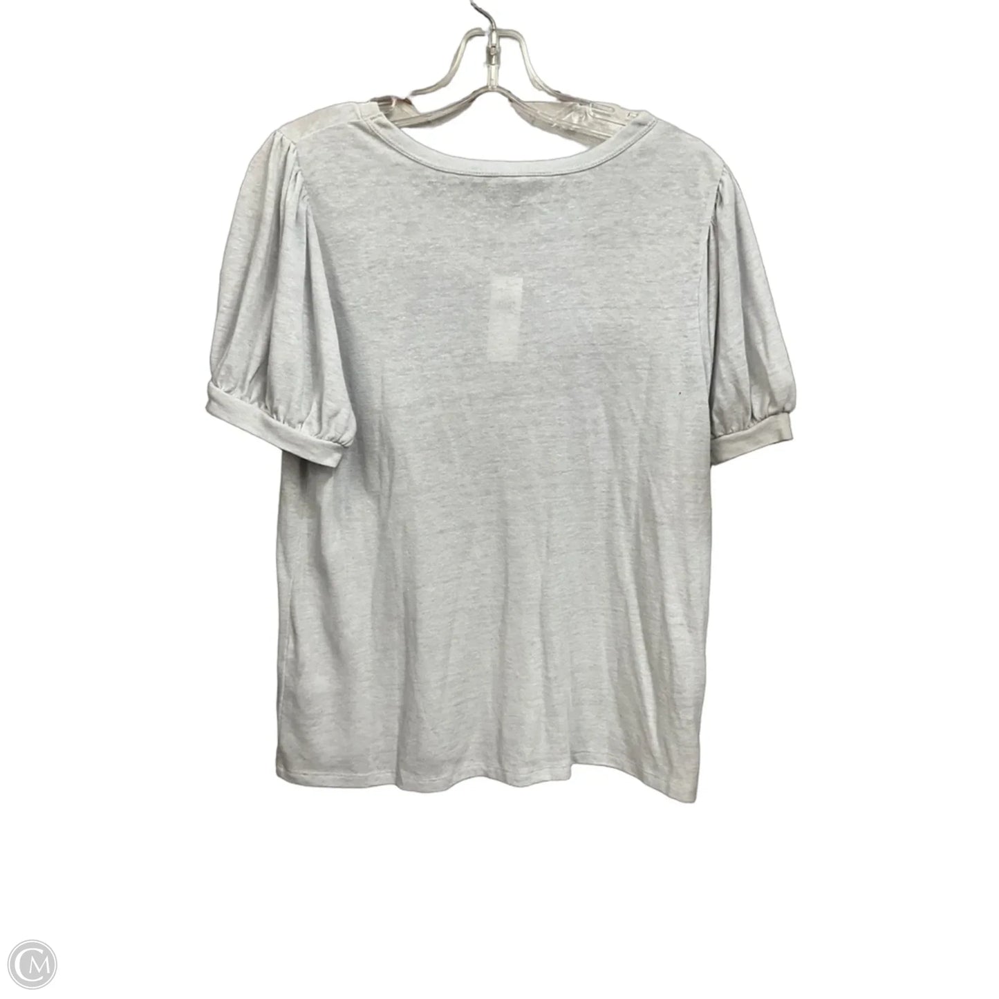 Top Short Sleeve By Banana Republic In Grey, Size: M