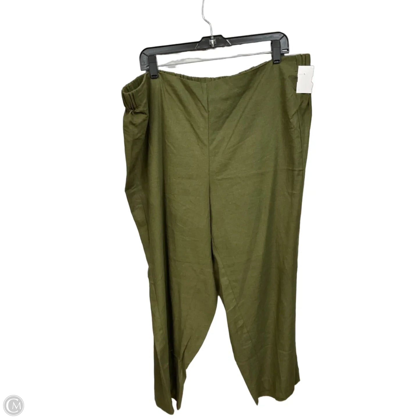 Pants Linen By Anne Klein In Green, Size: 20