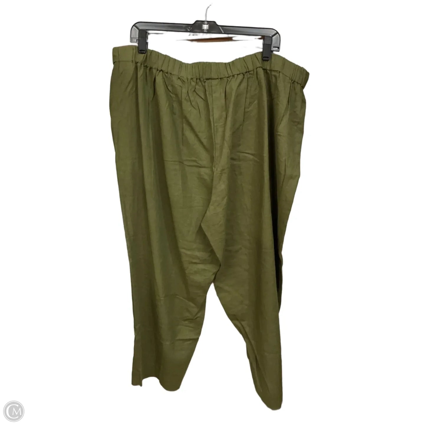 Pants Linen By Anne Klein In Green, Size: 20