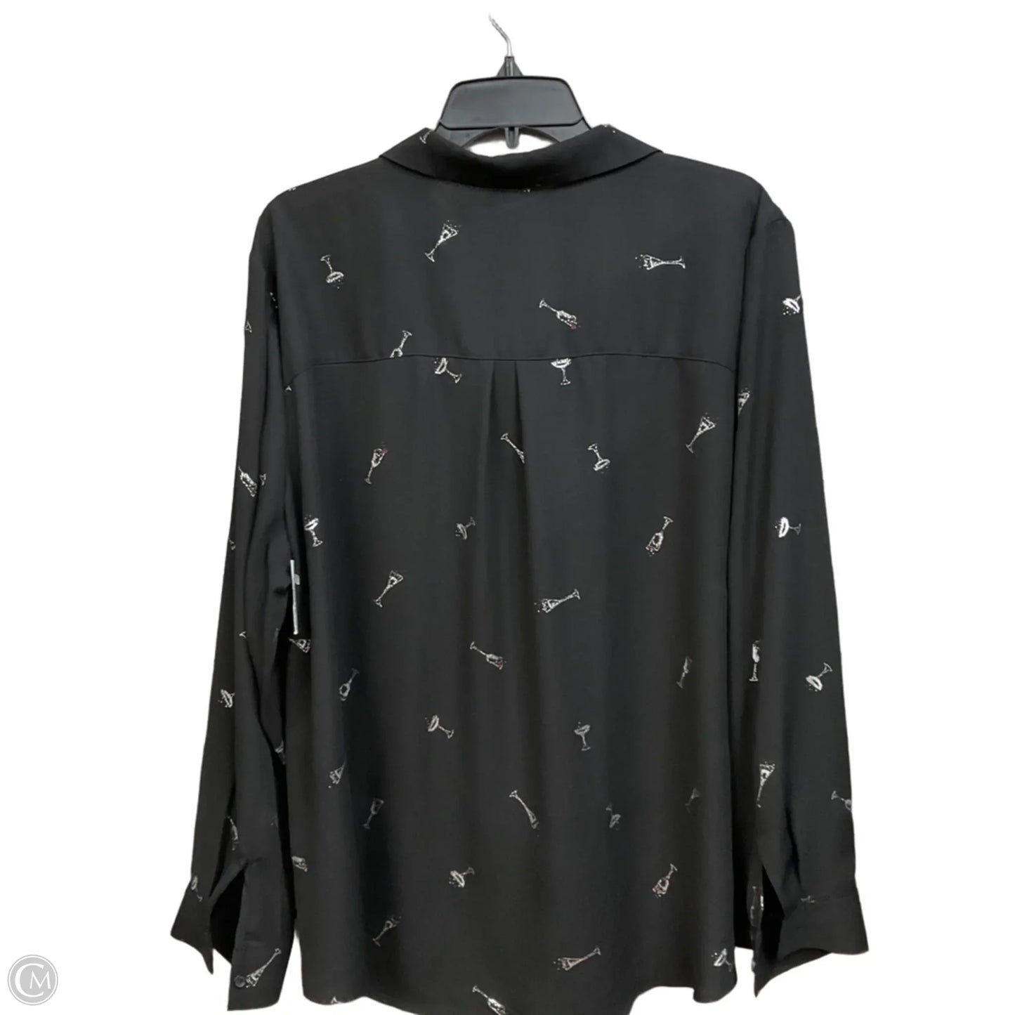 Blouse Long Sleeve By Maurices In Black, Size: 2x
