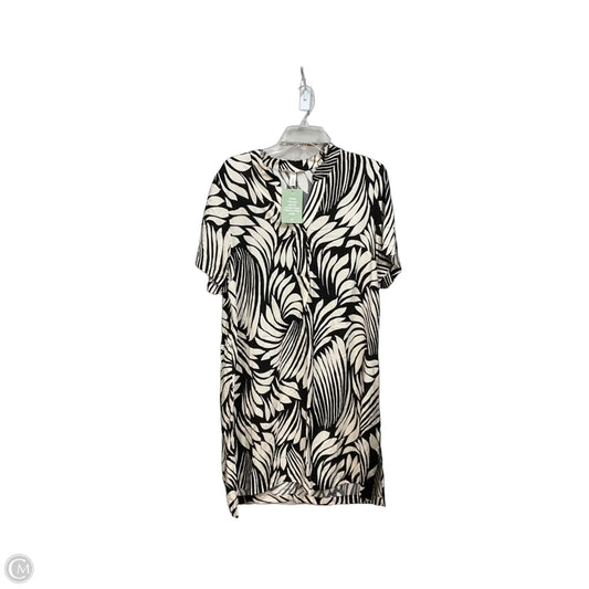 Dress Casual Midi By H&m In Black & Cream, Size: S