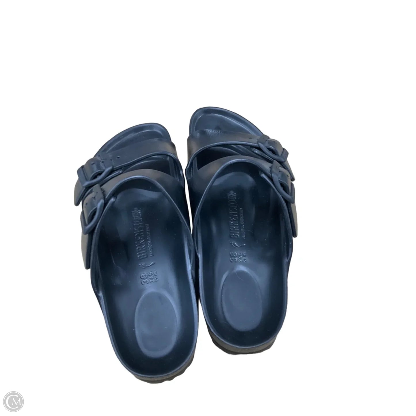 Sandals Flats By Birkenstock In Black, Size: 7