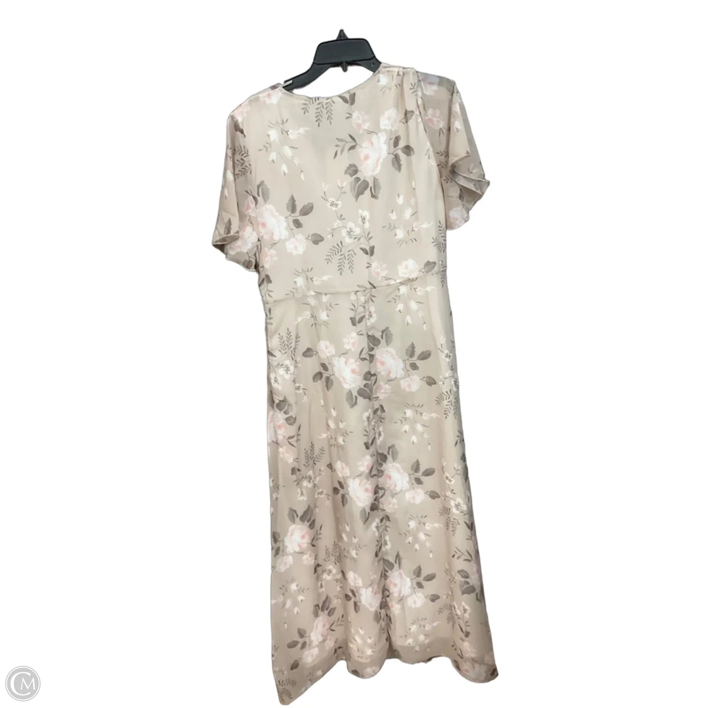 Dress Party Long By Clothes Mentor In Tan, Size: L