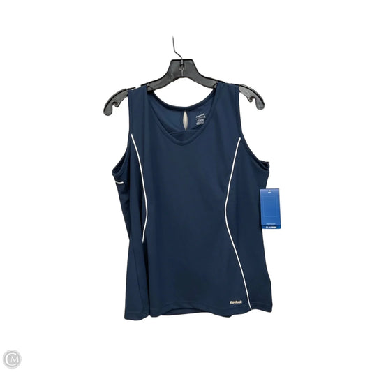 Athletic Tank Top By Reebok In Blue, Size: Xl